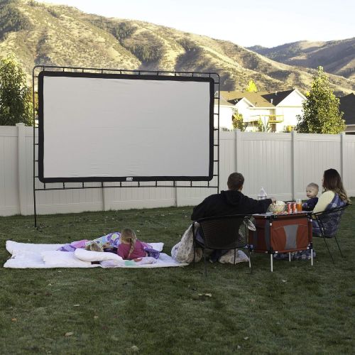  Camp Chef 144 IndoorOutdoor Nylon Backyard Movie Projector Screen (2 Pack)