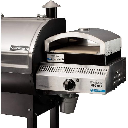  Camp Chef Artisan Outdoor Pizza Oven, 14 Single Burner Accessory, Ceramic Pizza Stone, 14 in. x 16 in. x 8 in