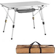 Camp Field Camping Table with Adjustable Legs for Beach, Backyards, BBQ, Party and Picnic Table … (B)