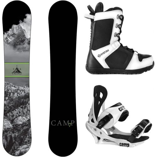  [아마존베스트]Camp Seven 2021 Valdez Snowboard Summit Bindings & APX Boots Mens Complete Snowboard Package
