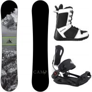 [아마존베스트]Camp Seven Valdez Snowboard and 2021 System MTN Rear Entry Step in Binding Mens Complete Snowboard Package