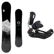 [아마존베스트]Camp Seven System MTN Snowboard and 2021 System MTN Rear Entry Step in Binding Mens Snowboard Package