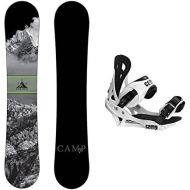 Camp Seven 2019 Valdez Snowboard and Summit Bindings Mens Snowboard Package