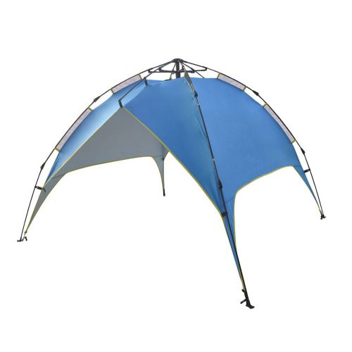  CampBuddy Large 1-4 Person Instant Open Automatic Spring Tents Waterproof for Shelter Outdoor Sports Camping Hiking Travel Beach with Zippered Door and Carrying Bag