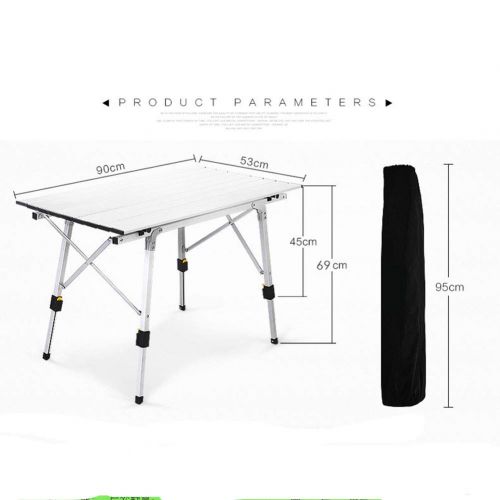  CampLand TFCFL Aluminum Folding Table Height Adjustable Outdoor Camping Table Lightweight for Camping, Beach, Backyards, BBQ, Party and Picnic