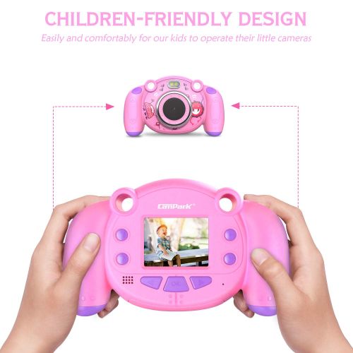  [아마존 핫딜]  [아마존핫딜]Campark Digital Kamera fuer Kinder HD Kinderkamera 2.0 Farbdisplay Mini Action Camcorder Camera, Spielzeug und Geschenk fuer Kinder (Q3/EU)