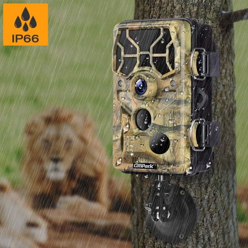  Campark Trail Camera-WiFi 20MP 1296P Hunting Game Camera with Night Vision Motion Activated for Outdoor Wildlife Monitoring Waterproof IP66