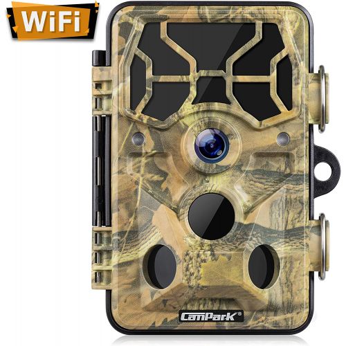  Campark Trail Camera-WiFi 20MP 1296P Hunting Game Camera with Night Vision Motion Activated for Outdoor Wildlife Monitoring Waterproof IP66