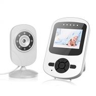 Campark Video Baby Monitor with Camera Infant Digital Cam Optics with Infrared Night Vision 2.4...