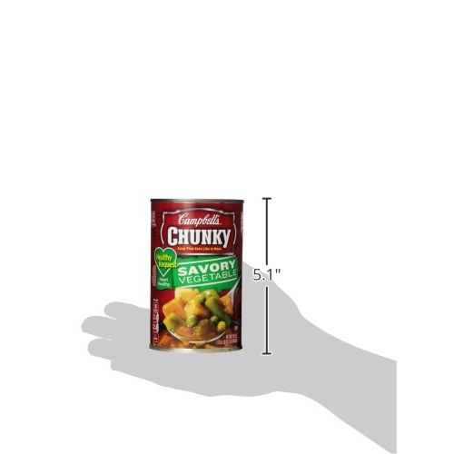  Campbells Chunky Healthy Request Savory Vegetables Soup, 18.8 oz. Can (Pack of 12)