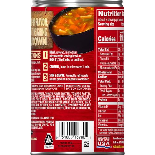  Campbells Chunky Healthy Request Savory Vegetables Soup, 18.8 oz. Can (Pack of 12)