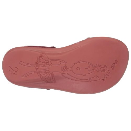 캠퍼 Camper Kids Girls Right K800041 Flat Sandal, red, 27 M EU Little Kid (10 US)