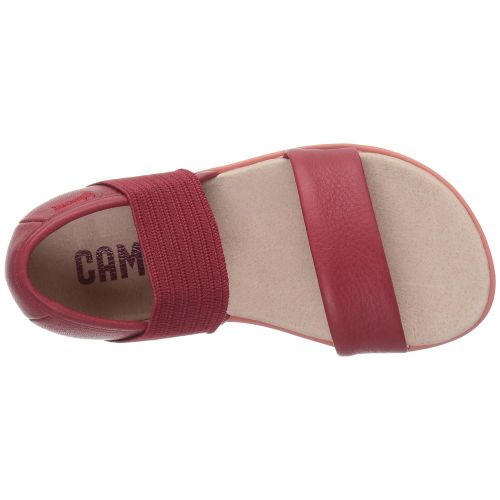 캠퍼 Camper Kids Girls Right K800041 Flat Sandal, red, 27 M EU Little Kid (10 US)