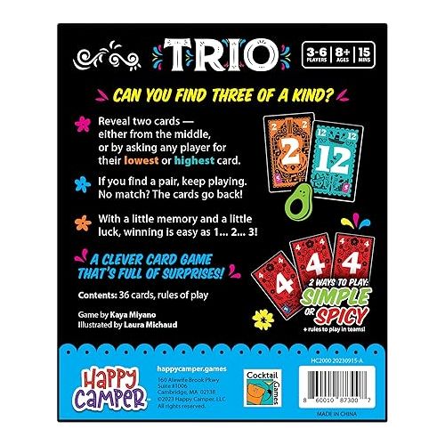 캠퍼 Happy Camper Trio Game from Hot New Family Game