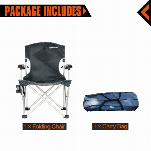  Camping Chair Foldable Oversize Portable Quad Light Weight Padded