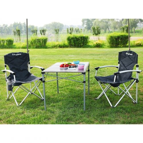  Camping Chair Foldable Oversize Portable Quad Light Weight Padded
