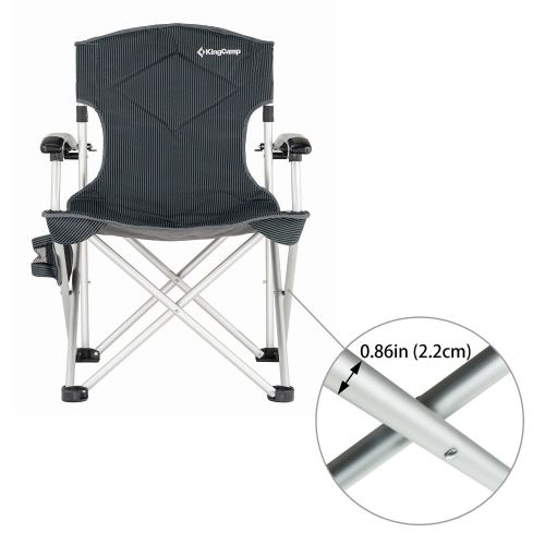  Camping Chair Foldable Oversize Portable Quad Light Weight Padded