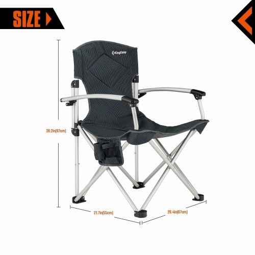  Camping Chair Foldable Oversize Portable Quad Light Weight Padded