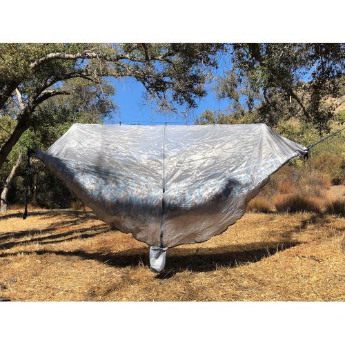  The Ultimate 3 in 1 Camo Camping Hammock RainFly Bundle with Fully Detachable Mosquito Net by Sun Society