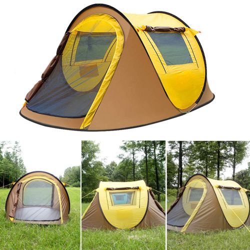  Campingtens Outdoor Camping Tent for 3 Persons,4 Door Family Camping Tent with Instant Setup.