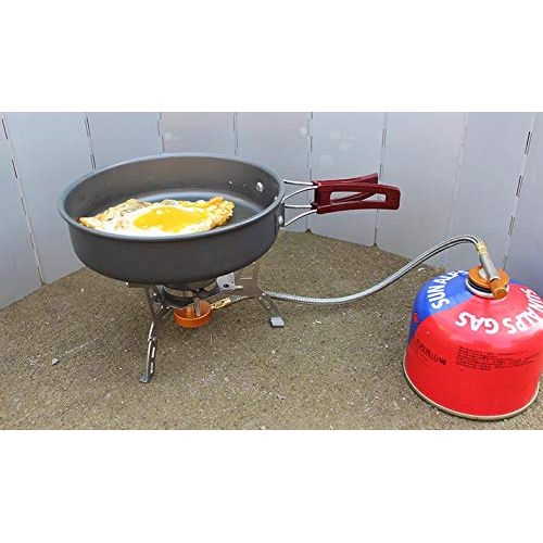  Camping Cooking Set Camping Cookware, Nonstick & Lightweight Cookware Set with Kettle Outdoor Camping Pans for 4-5People, Portable BBQ Picnic Cook Set