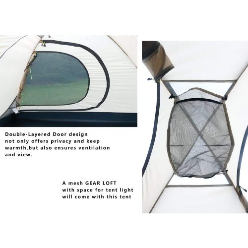  Camping Tent. 2 Person Family Dome Canopy is Portable, Waterproof. Best Outdoor, Hiking, Backpacking, Beach, Fishing, Hunting, Travel, Trip Gear, Equipment