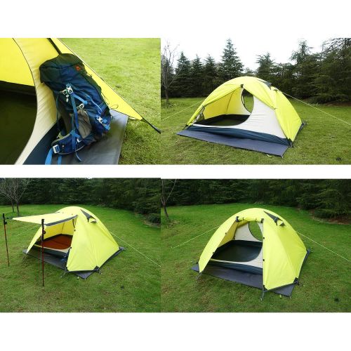  Camping Tent. 2 Person Family Dome Canopy is Portable, Waterproof. Best Outdoor, Hiking, Backpacking, Beach, Fishing, Hunting, Travel, Trip Gear, Equipment