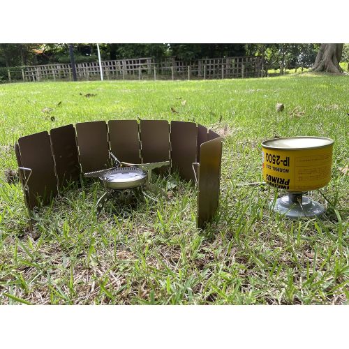  camping moon CAMPINGMOON 10 Plates Foldable Windscreen Folding Camp Stove Windshield with Storage Box