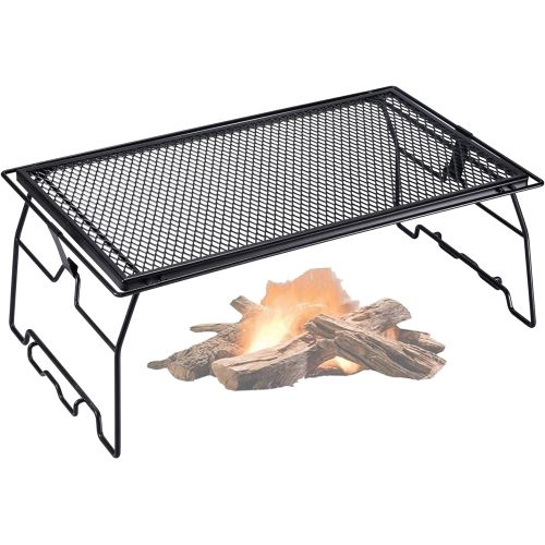  CAMPINGMOON Steel Foldable Campfire Grill Stackable Storage Rack Camping Grill T-238-1T