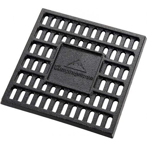  CAMPINGMOON Cast Iron Coal Bed Charcoal Fire Grate 6.89x6.89-inch T-175