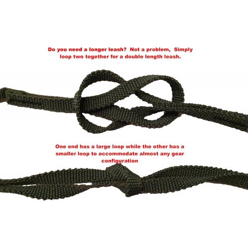  [아마존베스트]Campingandkayaking Made in The USA! NO Hook & Loop to Fail! Paddle Leash with a 2 Rod Leash Set, 3 Black Leashes Total Plus 1 Carabiner.