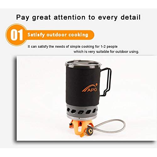  Camplux APG Portable 1400ml Cooking System Outdoor Camping Stove Heat Exchanger Pot Multi Cooking Function Gas Burners