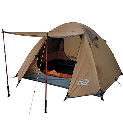  camppal Professional 3-4 Person 4 Season Mountain Tent Super Resistance to Wind and Rain, Lightweight Backpacking Tents, Waterproof Hunting Hiking Camping Tent (MT066)