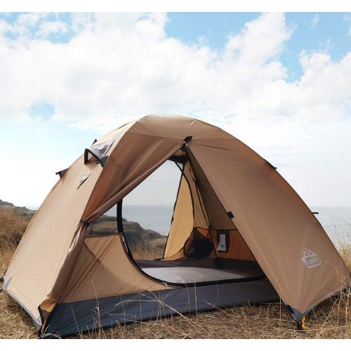  camppal Professional 3-4 Person 4 Season Mountain Tent Super Resistance to Wind and Rain, Lightweight Backpacking Tents, Waterproof Hunting Hiking Camping Tent (MT066)
