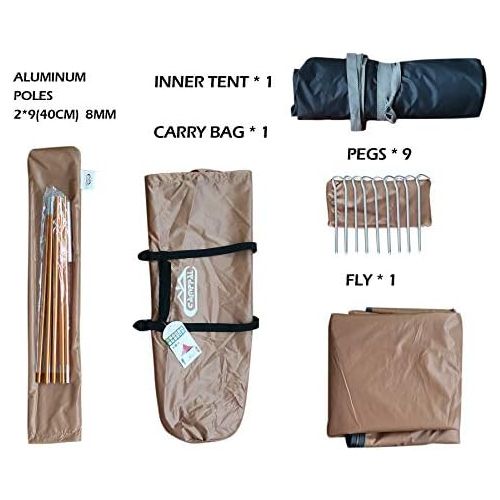  camppal 3 4 Person Tent for Camping Hiking Mountain Hunting Backpacking Tents 4 Season Resistance to Windproof Rainproof and Waterproof