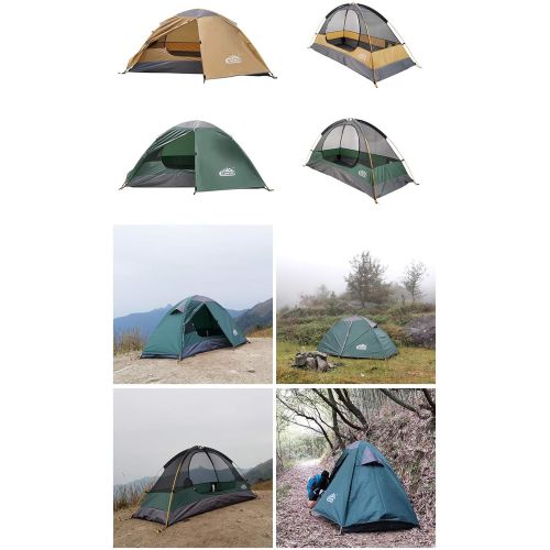  CAMPPAL Professional 1 Person Single 4 Season Mountain Tent, Lightweight Backpacking Tents, Strong Durable Waterproof Outdoor Beach Hunting Hiking Camping Tent (MT060)