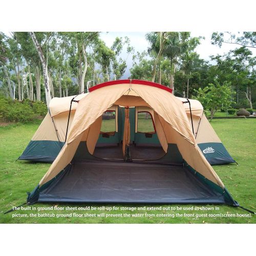  camppal Sophisticated Large Frame Cabin Family Tent - Prestige Castle - FT038