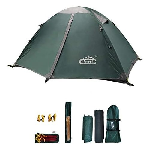  camppal Professional 1-2 Person 4 Season Expand Luggage Storage Space Mountain Tent, Lightweight Backpacking Tents, Durable Waterproof Windproof Hunting Hiking Camping Tent
