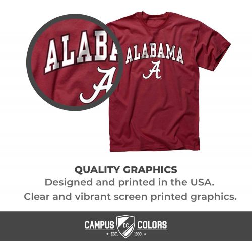  Campus Colors NCAA Adult Arch & Logo Soft Style Gameday T-Shirt