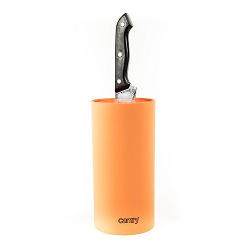  Camry Messerblock, Kunststoff, Orange, 20 x 20 x 20 cm