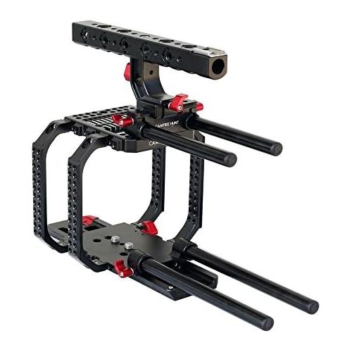  Camtree CAMTREE Hunt Camera cage for Red Scarlet 15mm Rail Rod Tripod mounting Base Plate for Video Movie Making Film Shoot Photography (CH-RSE-CC)
