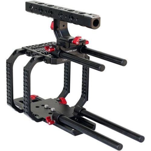 Camtree CAMTREE Hunt Camera cage for Red Scarlet 15mm Rail Rod Tripod mounting Base Plate for Video Movie Making Film Shoot Photography (CH-RSE-CC)