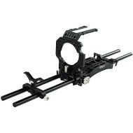 Camtree CAMTREE Hunt Professional CNC Aluminum Camera Cage for Sony PXW-FS7 with Shoulder Support Pad, TopBase Plate, Lens Support & 15mm Rail Rod System (CH-FS7-C)