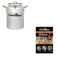 CanCooker CC 001 CN Convection 4 Gallon Steam Cooker for 20 People Bundle with CanCooker 100 Page 5 Meal Recipe Cookbook Volume 2