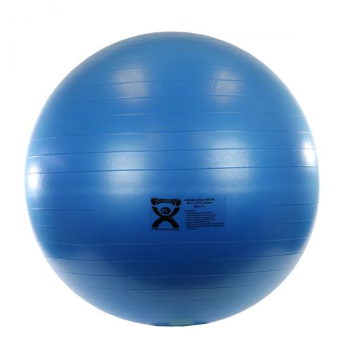  CanDo Deluxe ABS Inflatable Exercise Ball, Blue, 33.5