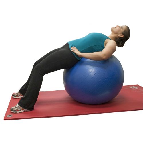  CanDo Deluxe ABS Inflatable Exercise Ball, Blue, 33.5