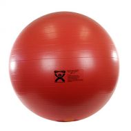 CanDo Deluxe ABS Inflatable Exercise Ball, Red, 29.5