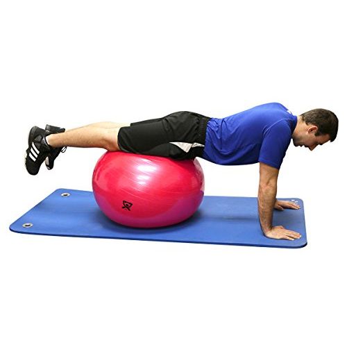  CanDo Deluxe ABS Inflatable Exercise Ball, Red, 29.5