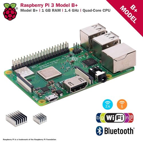  CanaKit Raspberry Pi 3 B+ (B Plus) with 2.5A Power Supply (UL Listed)