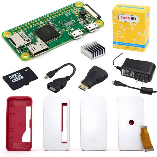  CanaKit Raspberry Pi Zero W (Wireless) Complete Starter Kit - 16 GB Edition